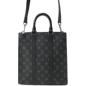 Louis Vuitton Monogram Eclipse Black Sac Plat Crossbody Bag